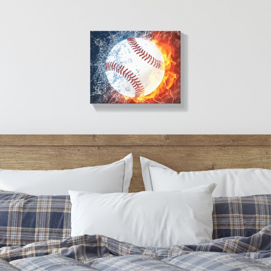 Baseballball Leinwanddruck (Insitu (Schlafzimmer))