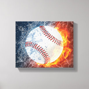 Baseballball Leinwanddruck
