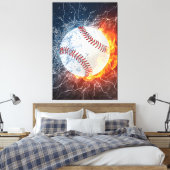 Baseballball Leinwanddruck (Insitu (Schlafzimmer))