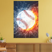 Baseballball Leinwanddruck (Insitu (Wohnzimmer))