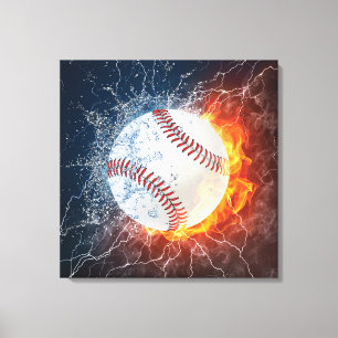 Baseballball Leinwanddruck