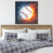 Baseballball Leinwanddruck (Insitu (Schlafzimmer))