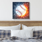 Baseballball Leinwanddruck (Insitu (Schlafzimmer))