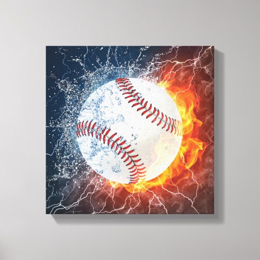 Baseballball Leinwanddruck (Vorderseite)