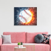 Baseballball Leinwanddruck (Insitu (Wohnzimmer))