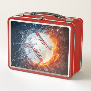 Baseballball Metall Brotdose