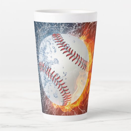 Baseballball Milchtasse (Vorderseite)