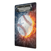 Baseballball Mini Klemmbrett (Gewinkelt2)