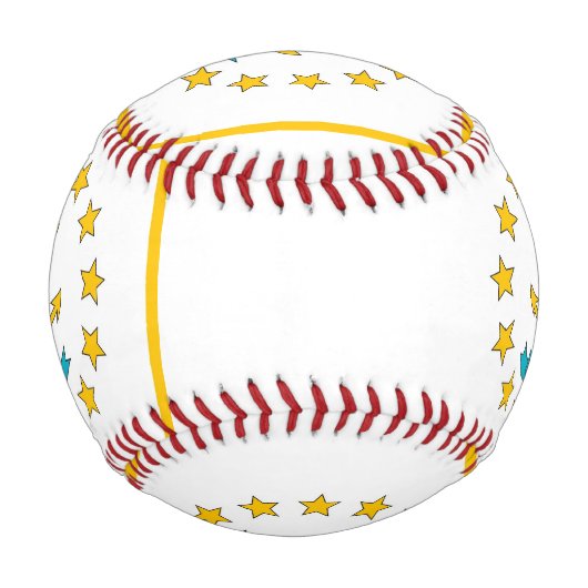 Baseballball mit Flagge von Rhode Island, USA Baseball (Rückseite)