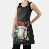 Baseballball mit Rentierhorden und Weihnachten Schürze (InSitu)