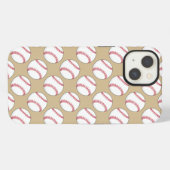 Baseballball Muster iPhone Hülle (Rückseite (Horizontal))