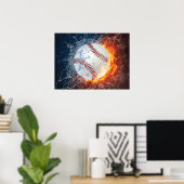 Baseballball Poster (Heimbüro)