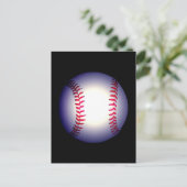 Baseballball Postkarte (Stehend Vorderseite)