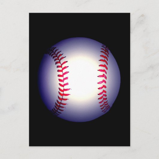 Baseballball Postkarte (Vorderseite)