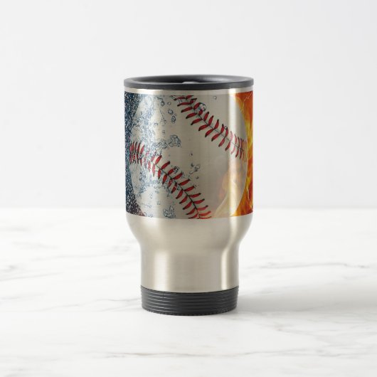Baseballball Reisebecher (Mittel)