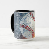Baseballball Tasse (Vorderseite Links)