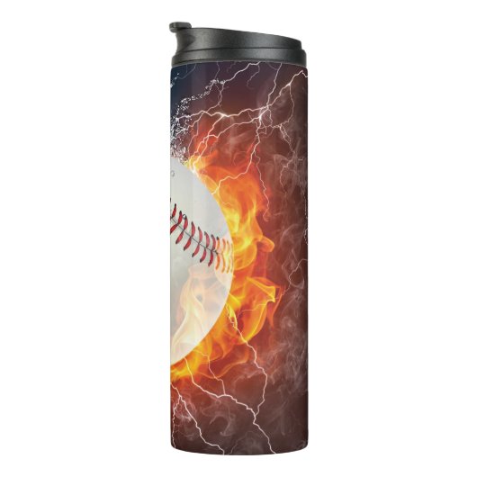 Baseballball Thermosbecher (Nach rechts gedreht)