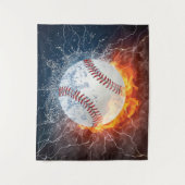 Baseballball Wandteppich (Vorderseite)
