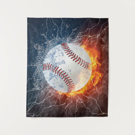 Baseballball Wandteppich (Vorderseite)
