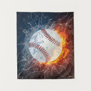 Baseballball Wandteppich