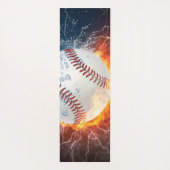 Baseballball Yogamatte (Rückseite)