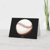 Baseballballstich willkommen auf der Teamkarte Karte (Rückseite)