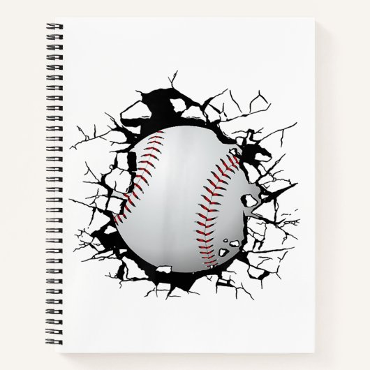 Baseballbekleidung - Baseball Notizblock (Vorderseite)