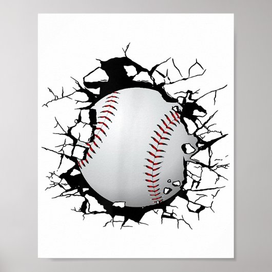 Baseballbekleidung - Baseball Poster (Vorne)