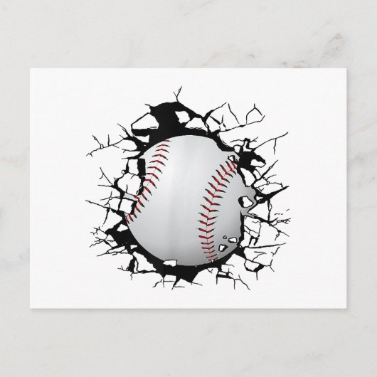Baseballbekleidung - Baseball Postkarte (Vorderseite)