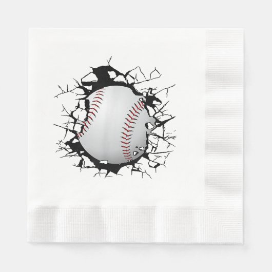 Baseballbekleidung - Baseball Serviette (Vorderseite)