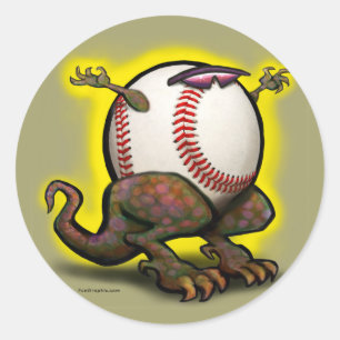 Baseballbestie Runder Aufkleber