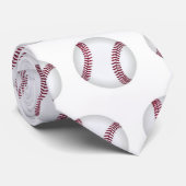 Baseballbild Krawatte (Gerollt)