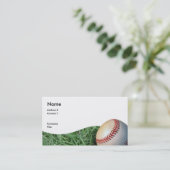 baseballbizcard, Adresse 2, Kontakt 1, Firma,… Visitenkarte (Stehend Vorderseite)