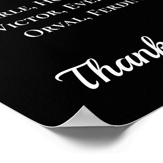 Baseballcoach-Geschenk mit Team-Foto Poster (Ecke)