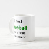 Baseballcoach-Tasse Kaffeetasse (Vorderseite Links)