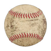 Baseballdruck mit großflächigem, weißem Hintergrun Baseball (Rückseite)