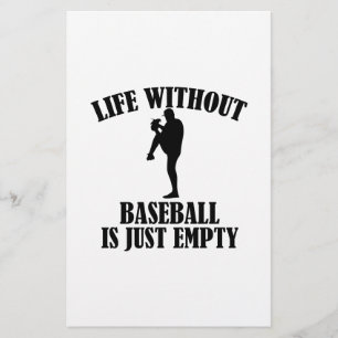 Baseballentwurf Briefpapier
