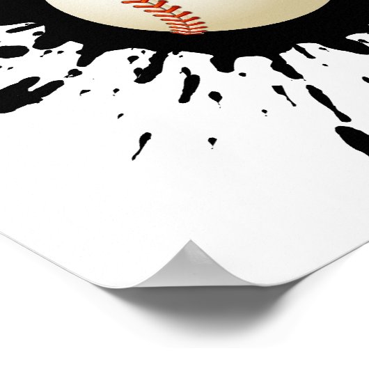 Baseballexplosion Poster (Ecke)