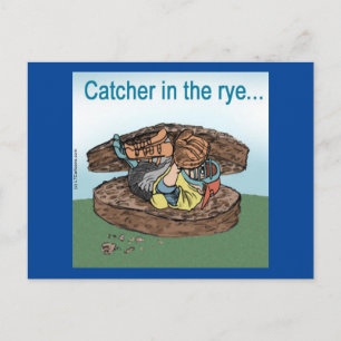 Baseballfänger im Roggen Postkarte
