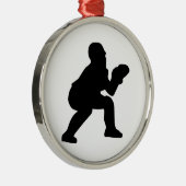 Baseballfänger Ornament Aus Metall (Rechts)