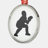 Baseballfänger Ornament Aus Metall (Links)