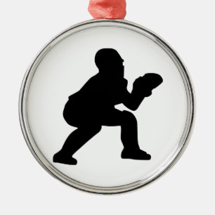 Baseballfänger Ornament Aus Metall