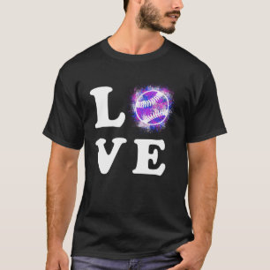Baseballfans und Baseballspieler Liebe T-Shirt