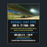 Baseballfeld-Landschaft, Baseballcampanzeigen Flyer<br><div class="desc">Baseball Field Landscape,  Baseball Camp Werbe-Flyer durch den Business Card Store.</div>