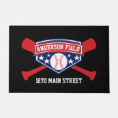 Baseballfeld oder Stadium Fußmatte (Vorderseite)