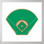 Baseballfeld Poster (Vorne)