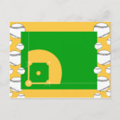 Baseballfeld Postkarte (Vorderseite)