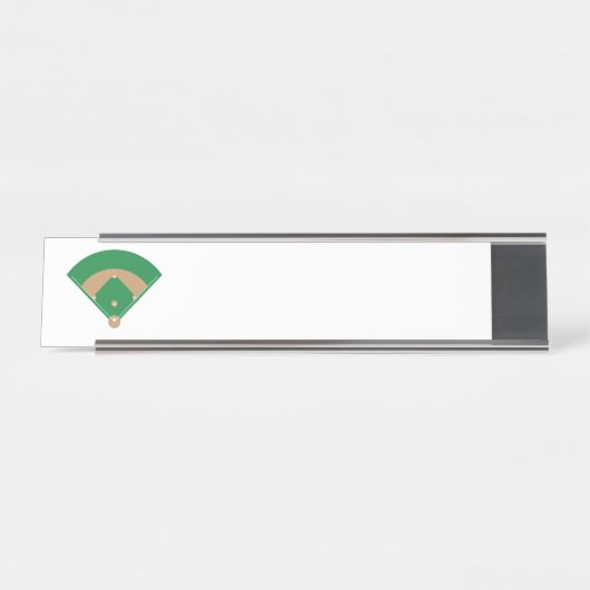 Baseballfeld Schreibtischnamensplakette (Vorderseite )