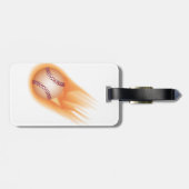 Baseballfeuer Gepäckanhänger (Rückseite horizontal)