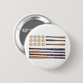 Baseballflagge Button (Vorne & Hinten)